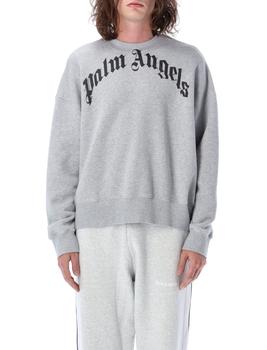 Palm Angels | Palm Angels Gd Curved Logo Sweatshirt商品图片,5.4折