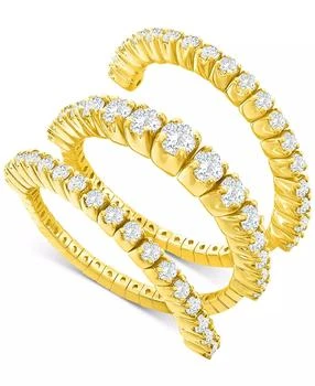 Macy's | Diamond Wrap Coil Statement Ring (1-1/2 ct. t.w.) in 14k Gold,商家Macy's,价格¥37526