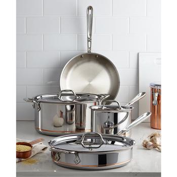All-Clad | Copper-Core 7 Piece Cookware Set商品图片,5.9折×额外7折, 额外七折