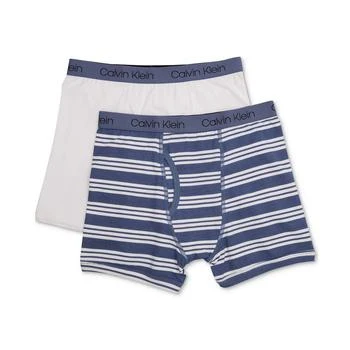 Calvin Klein | 男童纯棉四角内裤2件装, 小童&大童,商家Macy's,价格¥50