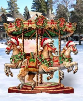 Designocracy | Christmas Carousel 32" Christmas Outdoor Yard Decor G. DeBrekht,商家Macy's,价格¥1331