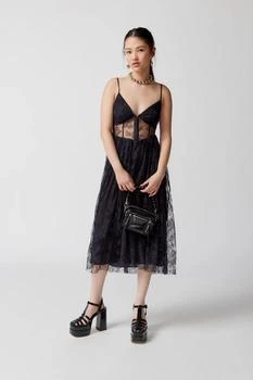 推荐UO Cedar Lace Corset Midi Dress商品