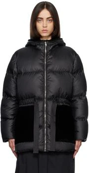 Yves Salomon | Black Quilted Down Jacket 5.1折
