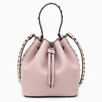 推荐Rockstud water lilac leather bucket bag商品