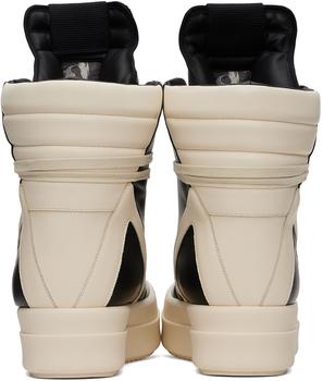 Rick Owens ブラック Porterville Mega Geobasket スニーカー Rick Owens Black & Off-White Porterville Mega Geobasket