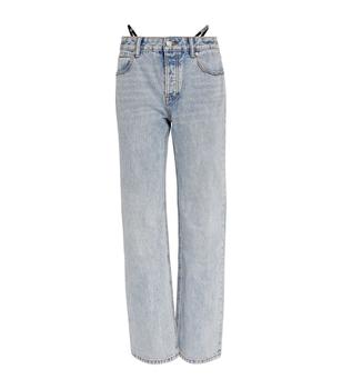 推荐Strap-Detail Low-Rise Straight Jeans商品