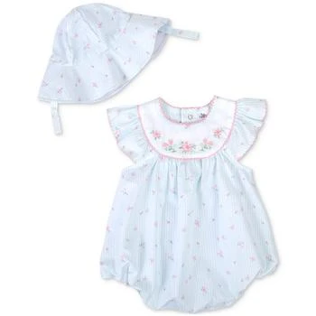 Baby Essentials | Baby Girls Woven Cotton Floral-Print Romper and Hat, 2 Piece Set,商家Macy's,价格¥235
