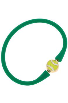 商品Canvas Style | Bali Tennis Ball Bead Silicone Bracelet In Green,商家Verishop,价格¥214图片