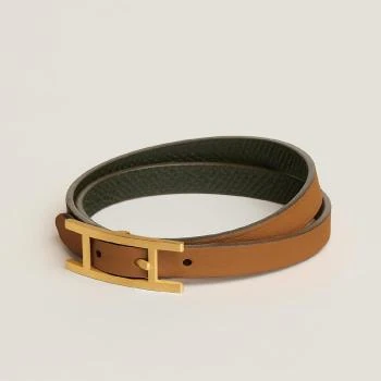 Hermes | 包邮包税【预售7天发货】 HERMES爱马仕 23秋冬 男士 手镯 Bracelet Behapi Double Tour H064684CMBQT5,商家TLS PARIS,价格¥3614