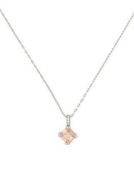 商品Kate Spade | Silvertone & Cubic Zirconia Mini Pendant Necklace,商家Saks Fifth Avenue,价格¥315图片