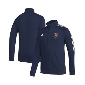 Adidas | Men's Navy Florida Panthers Raglan Full-Zip Track Jacket 
