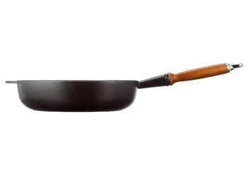 Le Creuset | Sauteuse 28cm en fonte émaillée noire avec manche en bois,商家The Village Outlet,价格¥1595