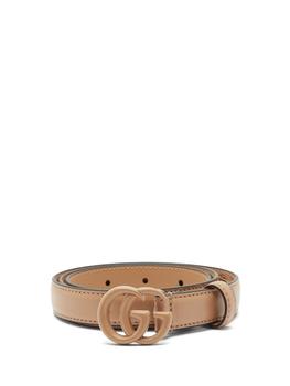 gucci皮带, Gucci | GG Marmont leather belt商品图片 