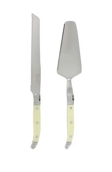 商品French Home | 2 Piece Laguiole Conoisseur Cake slicer and server set  Faux Ivory,商家Nordstrom Rack,价格¥332图片