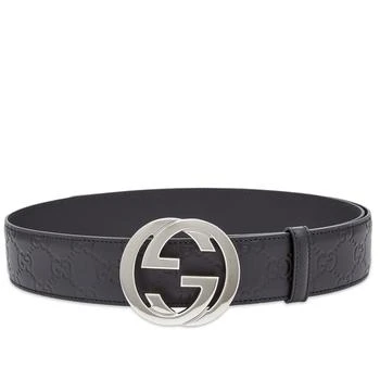 Gucci GG Interlock Embossed Belt,价格$531.10