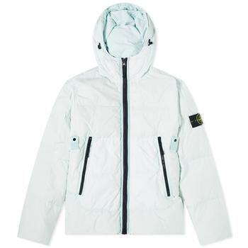 stone island羽绒服直邮, Stone Island | Stone Island Garment Dyed Crinkle Reps Hooded Down Jacket商品图片 7.9折