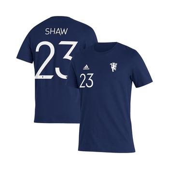 亚历山大王联名阿迪达斯, Adidas | Men's Luke Shaw Navy Manchester United Name and Number Amplifier T-shirt商品图片 