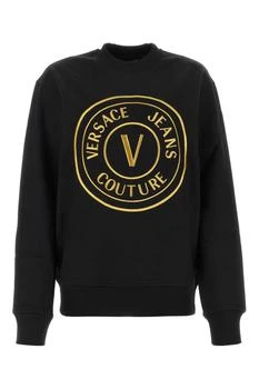 Versace | Versace Jeans Couture Logo Embroidered Crewneck Sweatshirt 5.3折