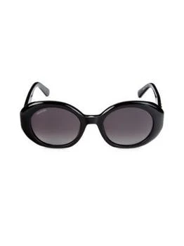 推荐52MM Crystal Oval Sunglasses商品