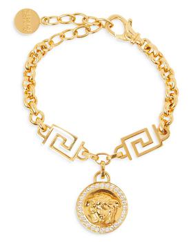 商品Crystal Medusa Greek Key Link Bracelet图片
