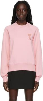 商品AMI | Pink Ami de Cœur Sweatshirt,商家SSENSE,价格¥1023图片