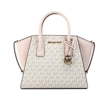 Michael Kors | Michael Kors Avril Small Powder Blush PVC Leather Top Zip Satchel Crossbody Women's Bag 5折, 独家减免邮费