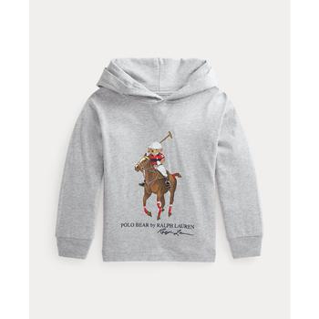 ralph lauren bear直邮, Ralph Lauren | Little Boys Polo Bear Jersey Hooded T-shirt商品图片 