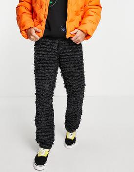 商品Jaded London straight leg jeans in black with shredded design,商家ASOS,价格¥271图片