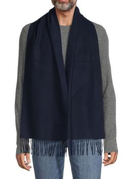 春装莫斯奇诺围巾, Moschino | ​Logo Fringe Wool Scarf商品图片 6.3折