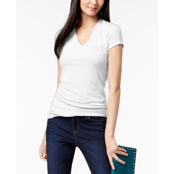 推荐Women's Ribbed V-Neck Top, Created for Macy's商品