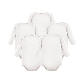推荐Long Sleeve Bodysuits, 5-Pack, White, 0-24 Months商品