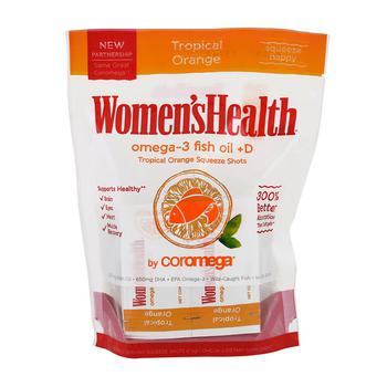 商品Coromega Supplement | Coromega Women's Health Omega 3 Fish Oil  D, Tropical Orange, 120 Ea,商家MyOTCStore,价格¥224图片