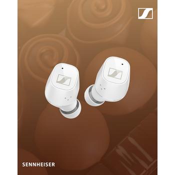 Sennheiser | CX Plus True Wireless Earbuds - Bluetooth In-Ear Headphones for Music and Calls with Active Noise Cancellation, Customizable Touch Controls, IPX4 and 24-hour Battery Life - White商品图片,7.2折, 独家减免邮费