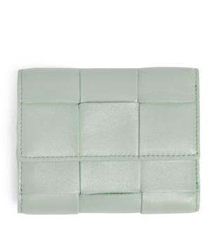 商品Bottega Veneta | Leather Intreccio Trifold Wallet,商家Harrods,价格¥4797图片