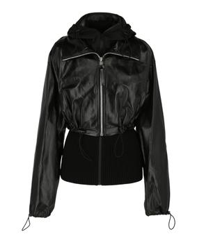 Bottega Veneta | Hooded Layer Leather and Knit Jacket商品图片,6.8折×额外9折, 独家减免邮费, 额外九折