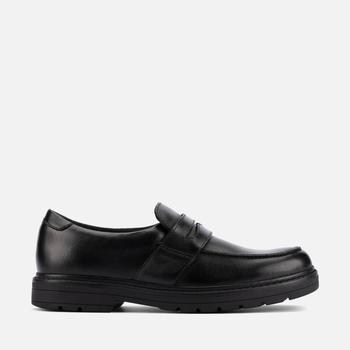Clarks | Clarks Youth Loxham Craft School Shoes - Black Leather商品图片,满$115享7折, 满折