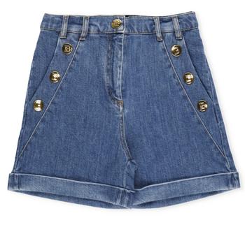 商品Balmain | Balmain Kids Button Embossed Denim Shorts,商家Cettire,价格¥2107图片