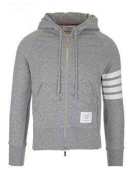 thom browne衬衫, Thom Browne | Thom Browne 4-Bar Zipped Hoodie商品图片 7.6折