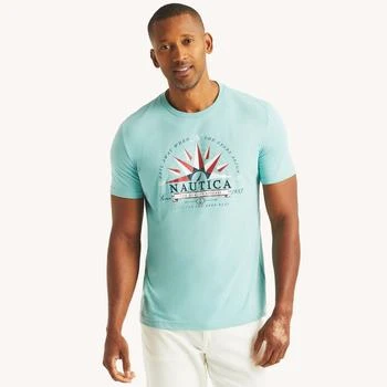 Nautica | Mens Sustainably Crafted  Heritage Graphic T-Shirt,商家Premium Outlets,价格¥78