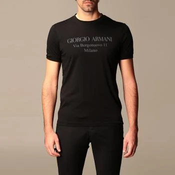 推荐GIORGIO ARMANI 男士黑色棉质T恤 3GST57-SJMCZ-UC99商品
