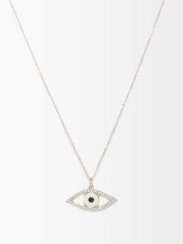 MATEO, MATEO | Eye of Protection diamond & 14kt gold necklace商品图片 