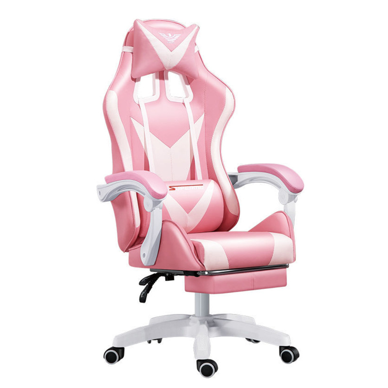 推荐格岚云顿电脑椅子主播电竞椅网咖游戏粉色升降靠背转椅办公椅可躺家用商品