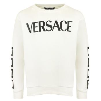 推荐White La Greca Pattern Logo Sweatshirt商品