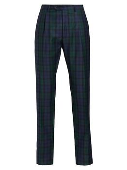 商品Saks Fifth Avenue | COLLECTION Plaid Print Wool Dress Pants,商家Saks Fifth Avenue,价格¥2353图片