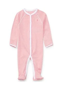 Ralph Lauren | Lauren Childrenswear Baby Girls Striped Cotton Coverall,商家Belk,价格¥291