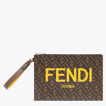 芬迪女包推荐, Fendi | FENDI 女士棕色手拿包 7N0126-AJJ8-F1HRH商品图片 独家减免邮费