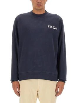 Zegna | Ermenegildo Zegna Logo Embossed Crewneck Sweatshirt 6折起