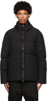 stone island羽绒服直邮, Stone Island | Black Naslan Down Jacket商品图片 