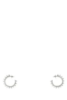 Amina Muaddi | Amina Muaddi Jewelry in Silver,商家Modayn,价格¥2938