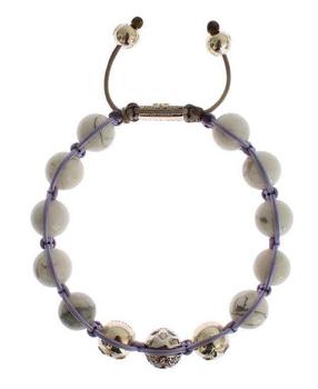 推荐Nialaya Purple CZ Howlite 925 Silver Bracelet商品